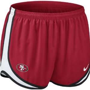   49ers Womens Red Nike Dri Fit NFL Tempo Short