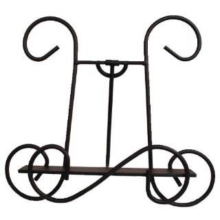 Gracefully Curved Black Iron Book, Plate, Ipad, Picture, Copy, Display 