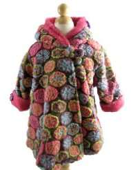 Corky And Company Girls Wrap swing Winter Coat Berry Grannys Afghan
