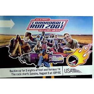  CANNONBALL RUN 2001 Race Across America 24x36 Poster 