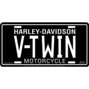  Chroma Graphics Harley Davidson V Twin Stamped Metal Tag 