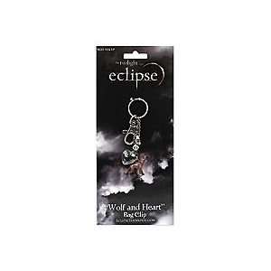  Twilight Eclipse Wolf and Heart Bag Clip Keychain 