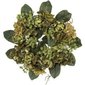  Nearly Natural 18 inch Artichoke Wreath