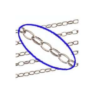  Sterling Silver Oval Rolo Chain 4mm Wide Bulk By The Foot 