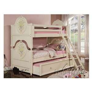   Furniture Doll House Twin Over Twin Bunk Bed 02600