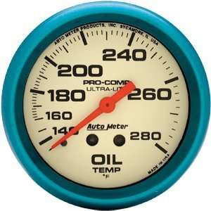 AutoMeter 2 5/8 Oil Temp, 140 280 F Automotive