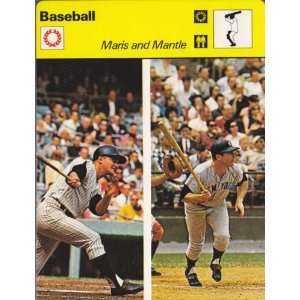 1977  79 Sportscaster Series #0716 Yankees Roger Maris   Mickey Mantle