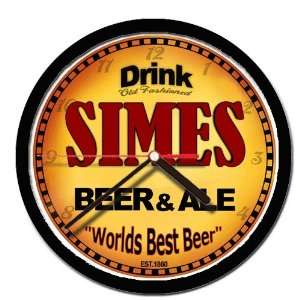  SIMES beer and ale cerveza wall clock 