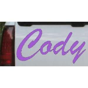  Purple 28in X 14.0in    Cody Car Window Wall Laptop Decal 