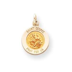  14k Saint George Medal Charm Jewelry