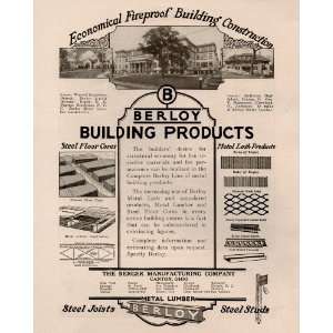  Canton OH McKinley High School on 1927 Berloy Products 