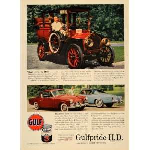  1953 Ad Gulf Oil Gulfpride H D Motor Oil Vintage Cars 