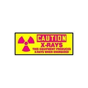 CAUTION Labels X RAYS THIS EQUIPMENT PRODUCES X RAYS WHEN ENERGIZED (W 