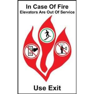   are Out of Service Use Exit 8x5 Plastic Sign