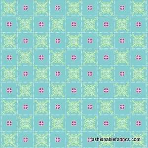  Delovely Grid in teal by Cosmo Cricket Arts, Crafts 