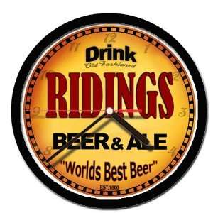  RIDINGS beer and ale cerveza wall clock 