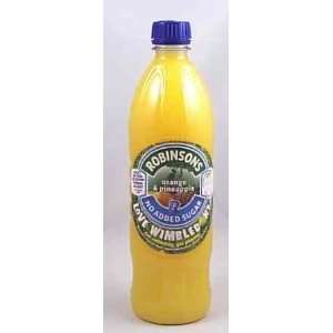 Robinsons Orange & Pineapple No Sugar. 12 X 1 Liter  