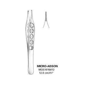   Forceps, Micro Adson L.W.   Straight, 4 3/4 inch , 12 cm   1 ea