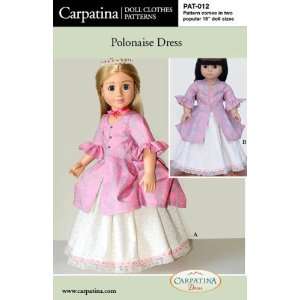   Doll Clothes Pattern ~ for 18 American Girl and for Carpatina Dolls