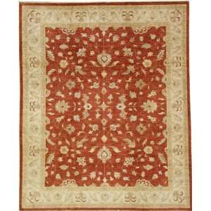  81 x 910 Red Hand Knotted Wool Ziegler Rug