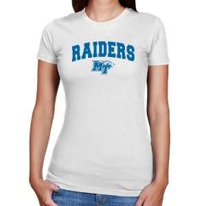  Middle Tennessee State Blue Raiders Ladies White Logo Arch 