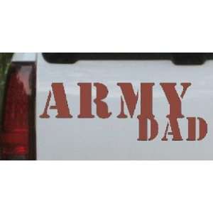 Brown 44in X 15.4in    Army Dad Military Car Window Wall Laptop Decal 