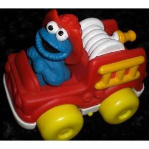    Sesame Street Cookie Monster Soft Fire Truck Toy Toys & Games