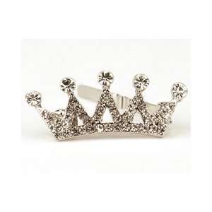  5 Point Crown Dog Clip with Clear Crystals Kitchen 