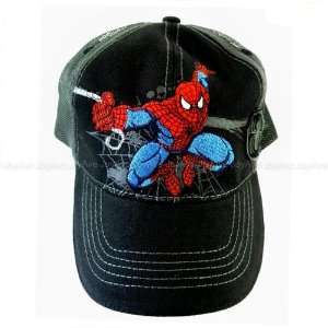 Marvel SPIDERMAN Web Slinger Boys Kids Youth Baseball Cap Hat  Black 