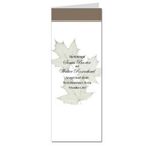  110 Wedding Programs   Majestic Fall in Taupe Office 