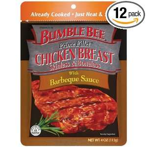 Bumble Bee Foods Prime Fillet Chicken Breast Barbecue, 4 Ounce 
