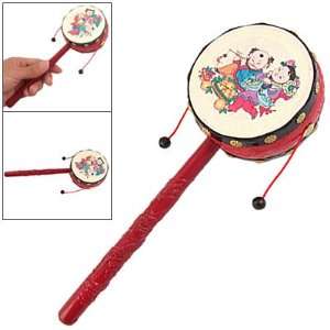   Plastic Hand Shake Music Instrument Toy Rattle Drum for Babies Baby