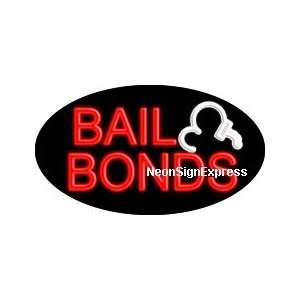  Bail Bonds Flashing Neon Sign 