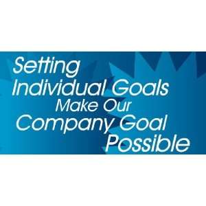   Setting Individual Goals Make Our Company Goal Pos 