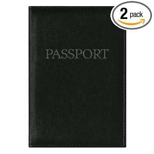  CR Gibson Passport Wallet, Black, (Pack of 2) Health 