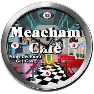  MEACHAM 14 Inch Cafe Metal Clock Quartz Movement Kitchen 