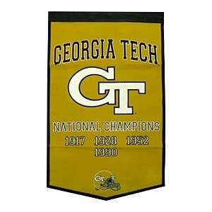  Georgia Tech Yellow Jackets 24x36 Wool Dynasty Banner 