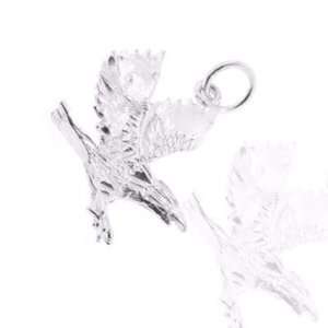 925 Sterling Silver Jewelry, Bird of Prey Charm, Adjustable Fit, Plus 