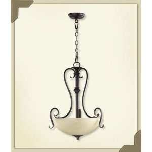 Quorum 8108 3 44 Powell 3 Light Pendant, Toasted Sienna Finish with 