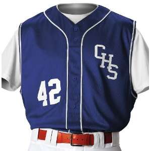  Alleson PROFVBY Youth Custom Baseball Vest W/Braid NA/WH 