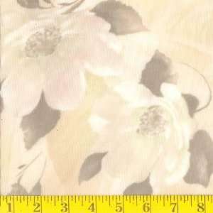  54 Wide Slinky Flora Bunda Pale Yellow Fabric By The 