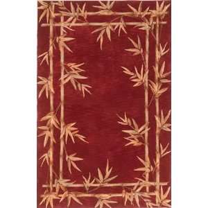  Kas Sparta Bamboo Border Red 3145 79 X 96 Area Rug 