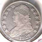 1827 Bust Half Dollar Choice EF+, Overton