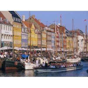 Restaurants and Bars in the Nyhavn Waterfront Area, Copenhagen 