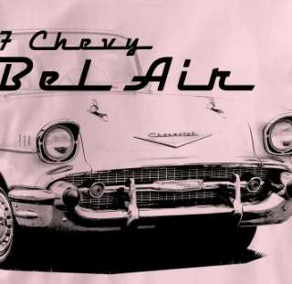 Chevy Bel Air 1957 Classic PINK Chevrolet Ca T Shirt XL  