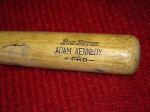 ADAM KENNEDY Game Used Bat Cardinals Nationals Angels A  