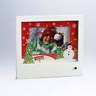 2011 Hallmark Dancing Lights Lighted Snowman Holiday Picture Photo 