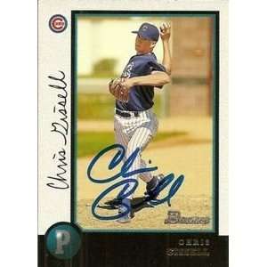  Chris Gissell Signed Chicago Cubs 1998 Bowman Card 