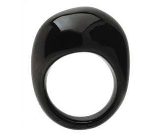 275 Baccarat jewelry ring GALET black NIB 57 size 8  