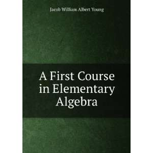   First Course in Elementary Algebra Jacob William Albert Young Books